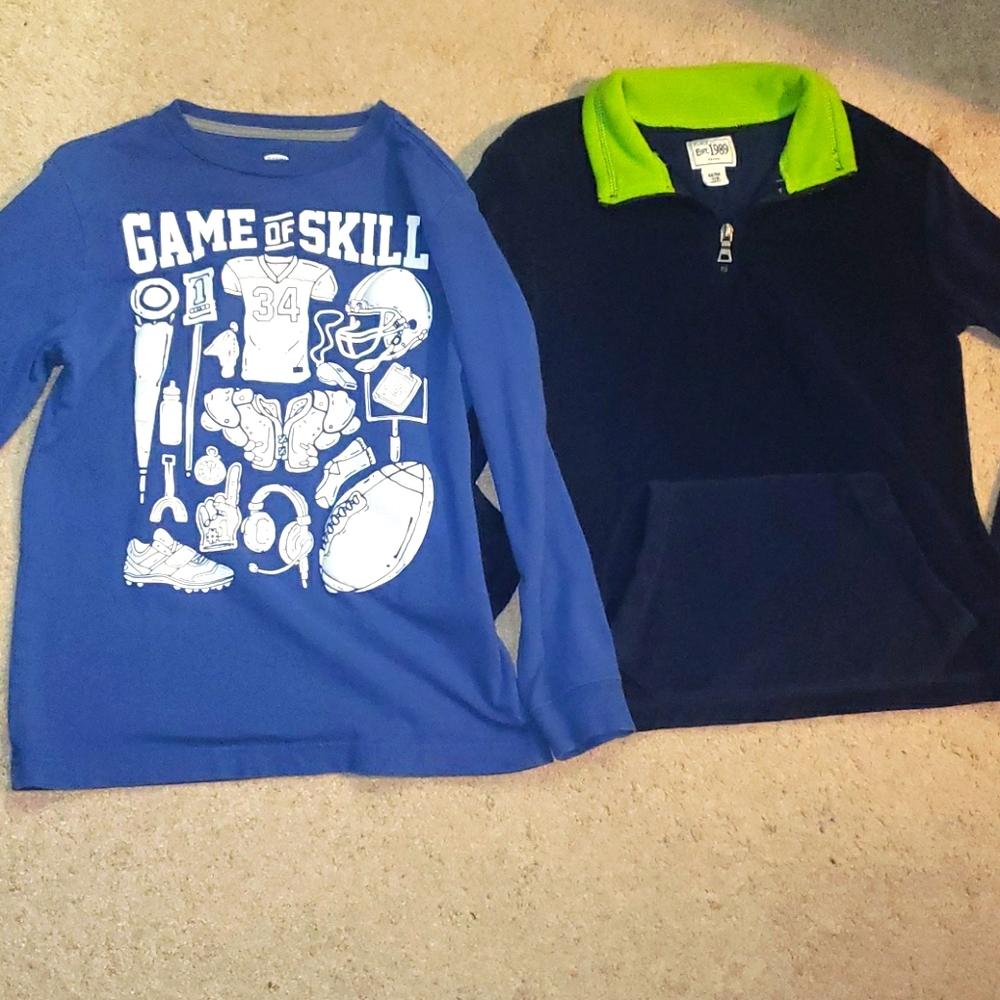 Fleece & long sleeved tshirt